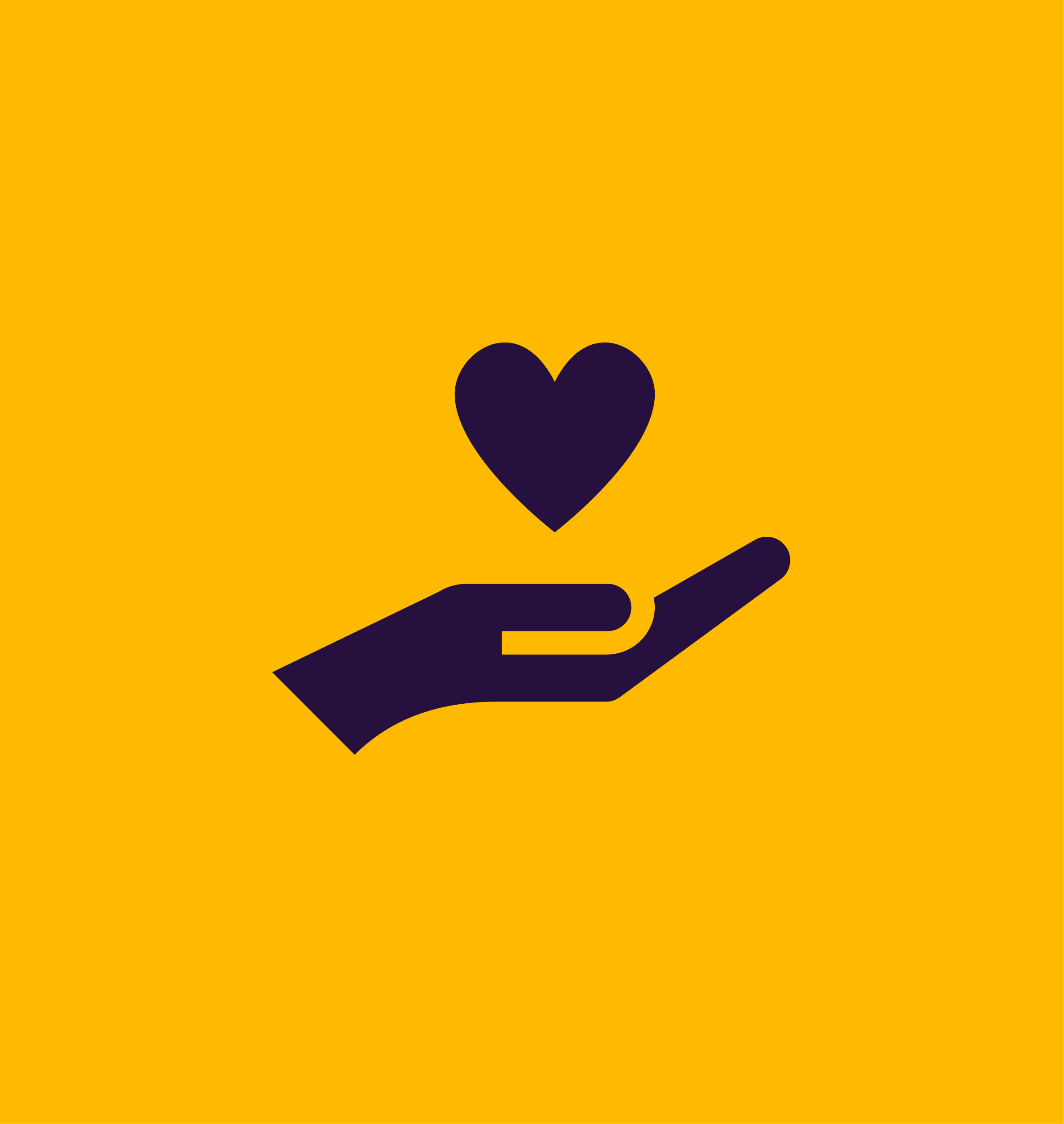 icon heart in hand