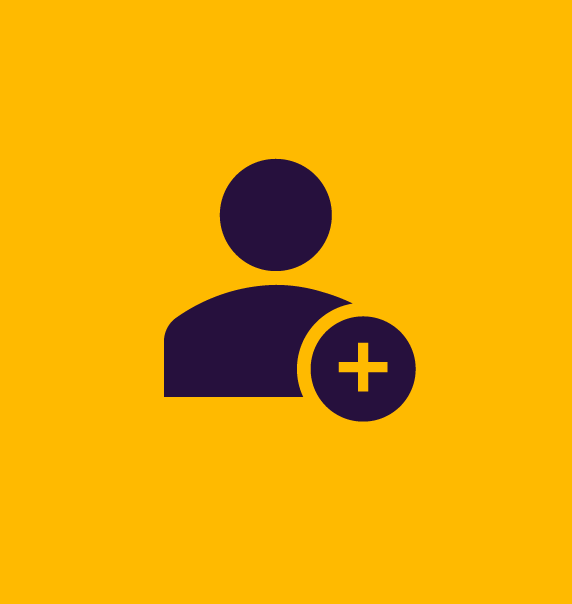 icon person with plus sign