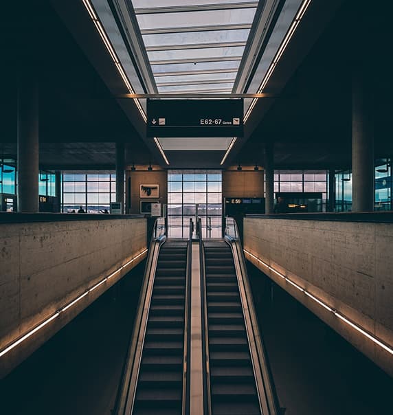 Airport terminal. 