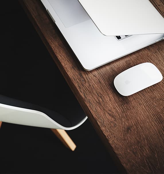 Vacant desk.