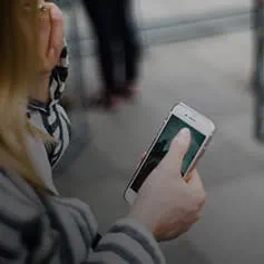 Person on smartphone.