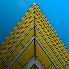 Corner of modern building architecture.