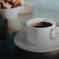 Cup of coffee.