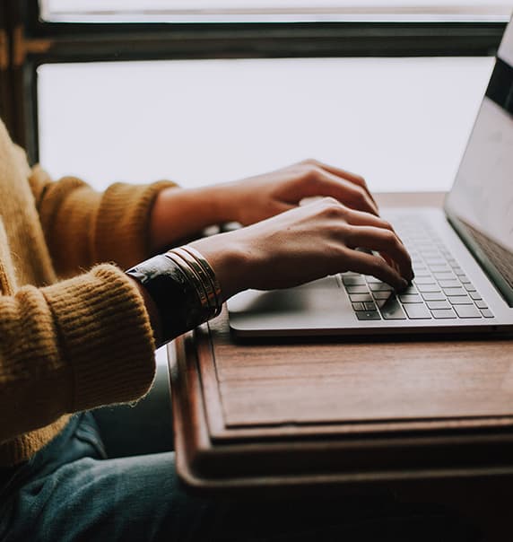 Person on laptop