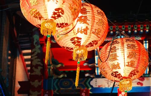Chinese lanterns.