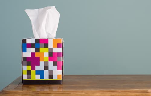 Box of tissues. 