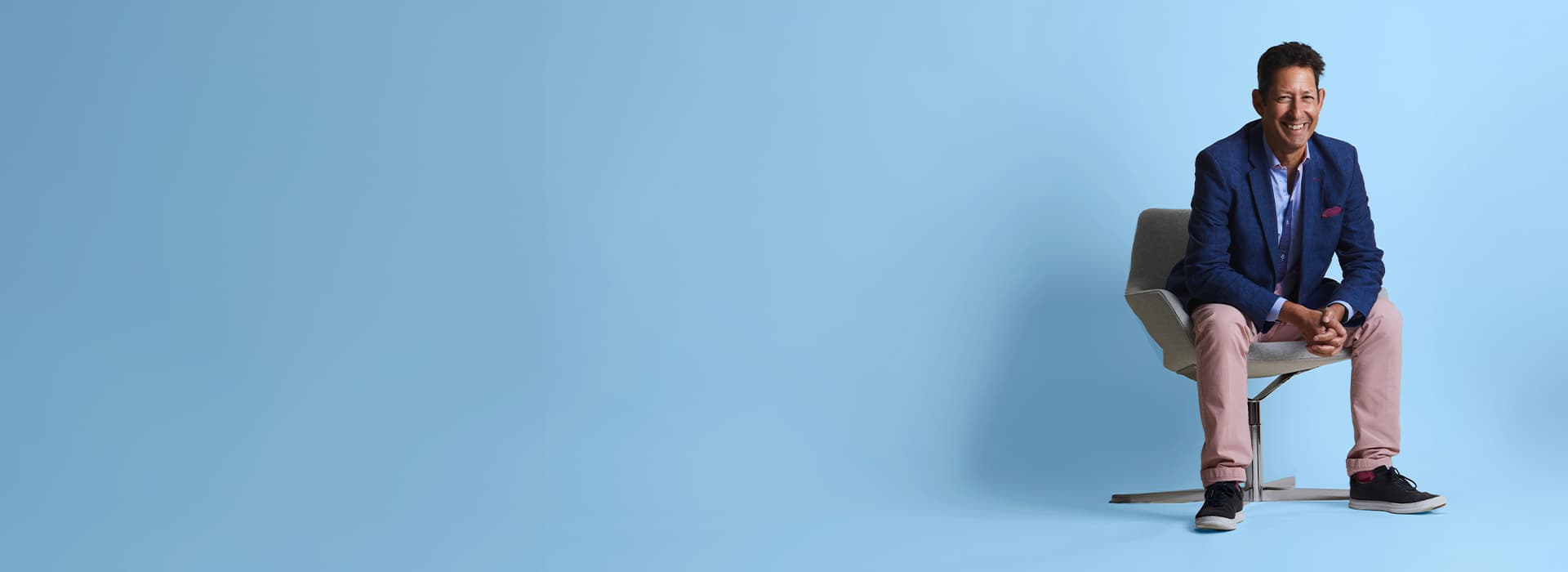 Jonathan Polin blue background.