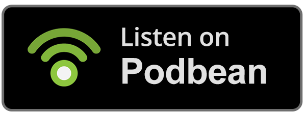 Listen on Podbean badge.