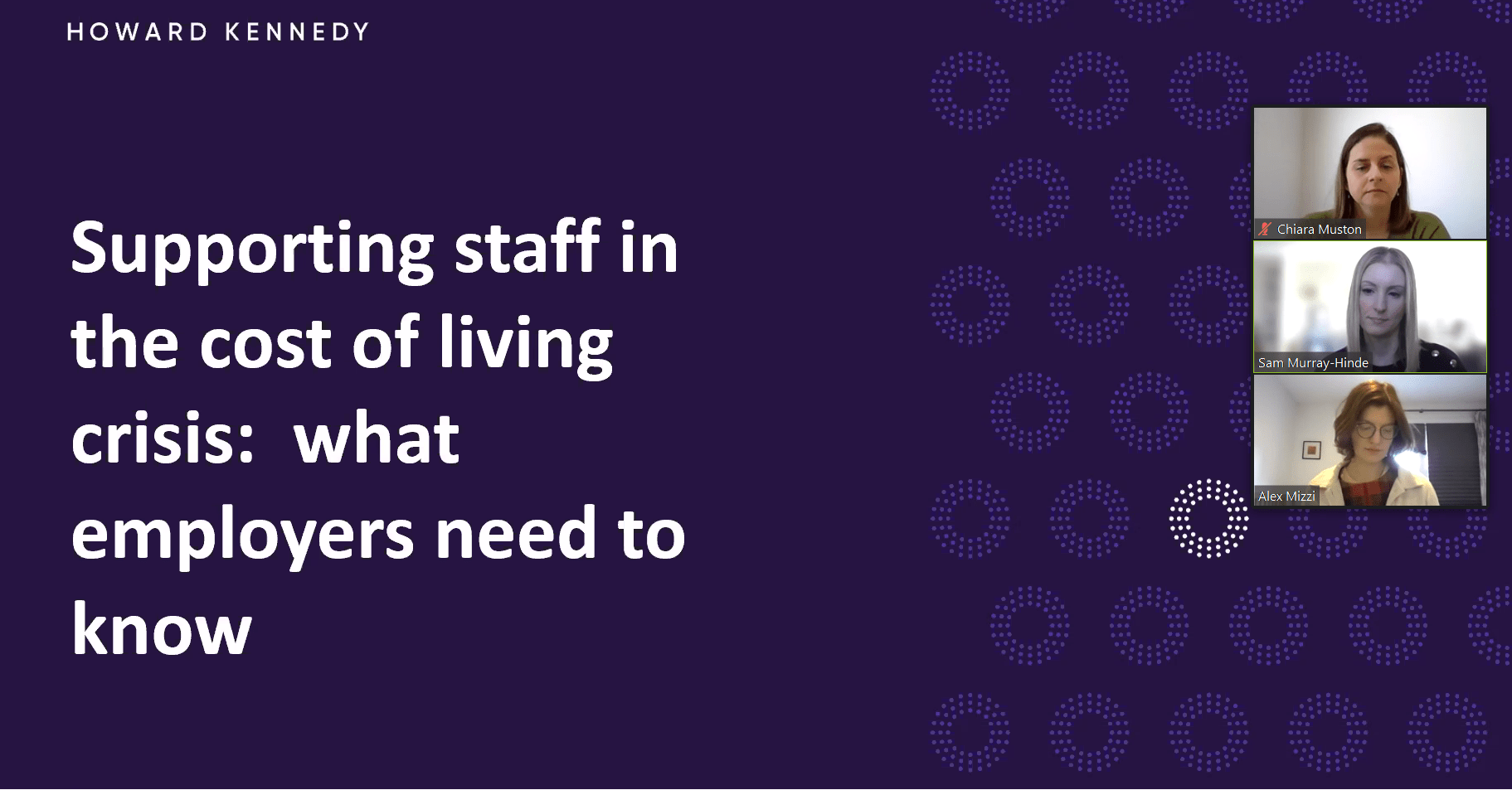 Managing your staff through the cost of living crisis.