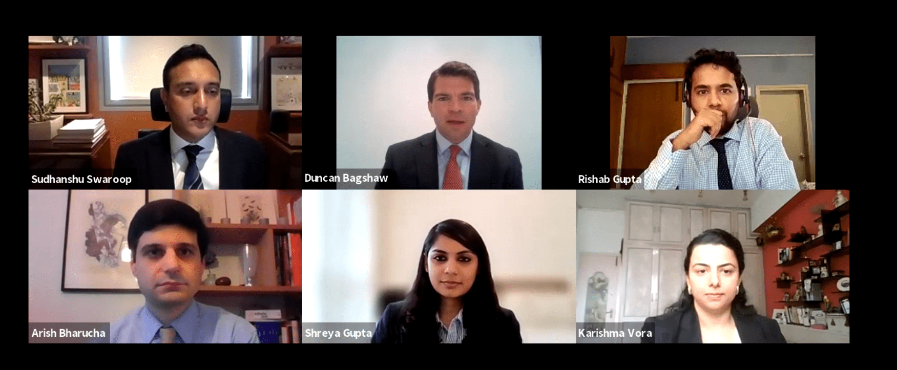 Six people on Zoom Webinar