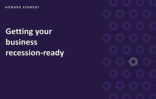 Getting your business recession-ready Presentation Thumbnail.