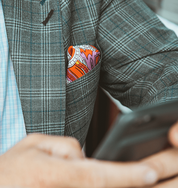 Man on phone.
