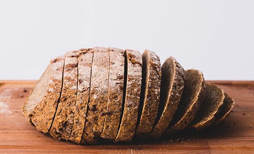 Loaf of sliced bread.