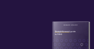 Purple branded brochure for FIDIC guide